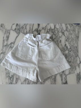 Scanlan Theodore Denim Soft Waist Shorts - White - Size M/L